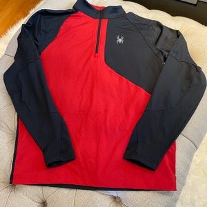 Men’s layering Spyder top, size large